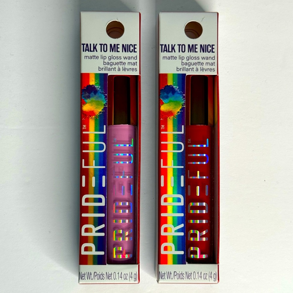 PRIDEFUL TALK TO ME NICE MATTE LIP GLOSS Whitney & Bird Shade Bundle